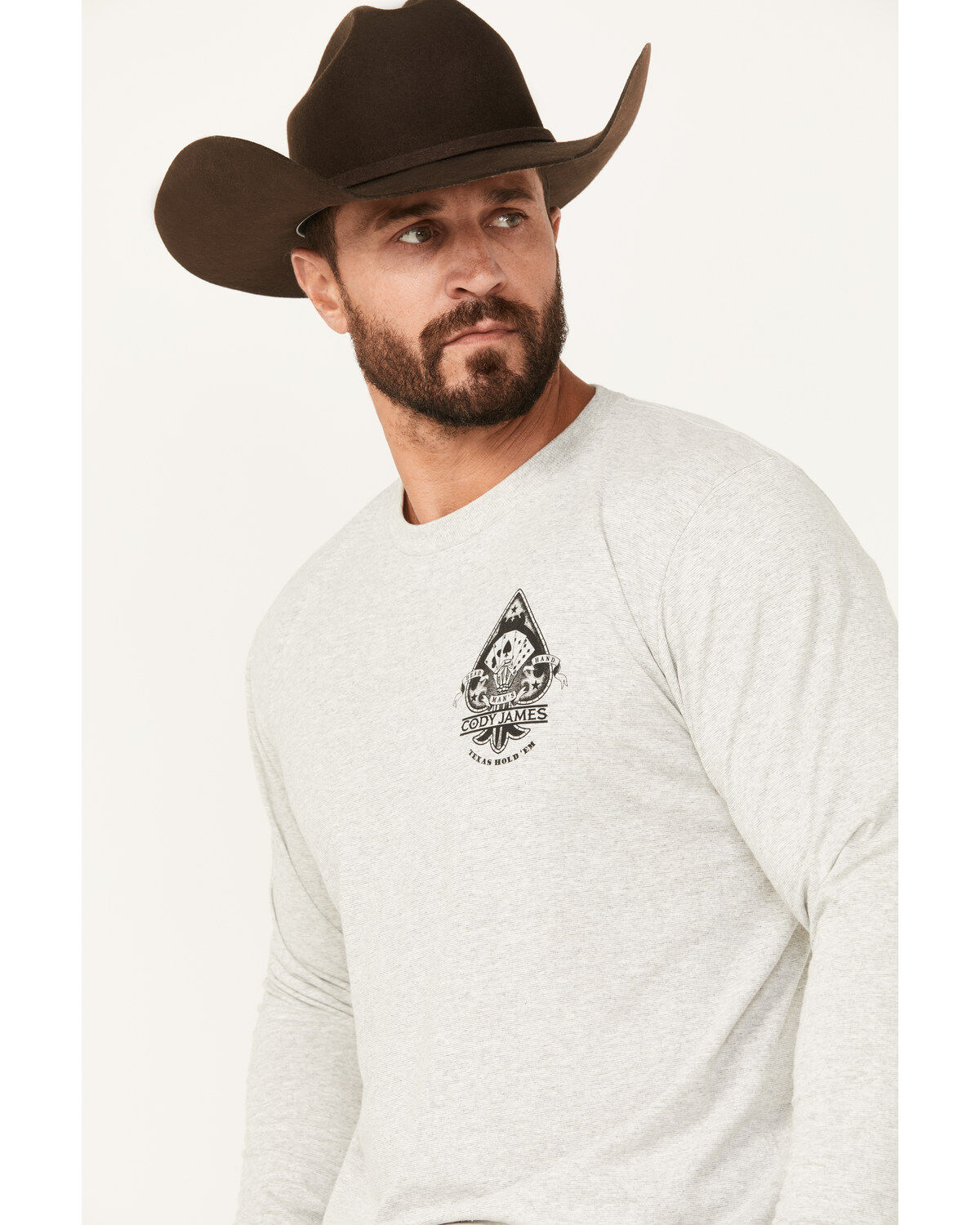Image #2 - Cody James Men's Spades Long Sleeve Graphic T-Shirt, , hi-res