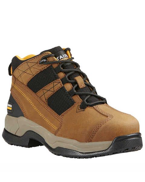 Ariat Women's Contender Steel Toe and EH Rated Work Shoes, Brown, hi-res