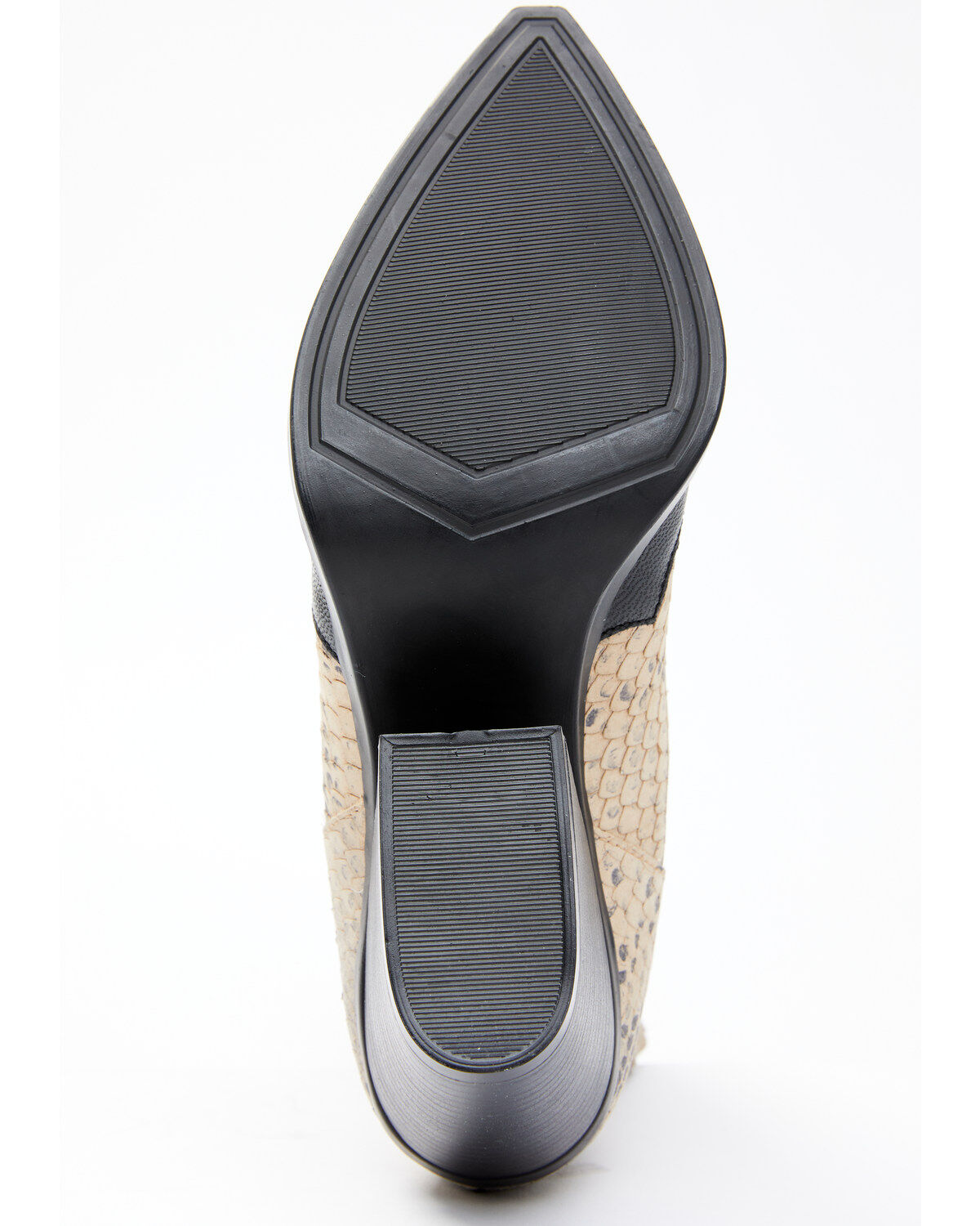 Image #7 - Dan Post Women's Snake Print Fashion Booties - Round Toe, Black, hi-res