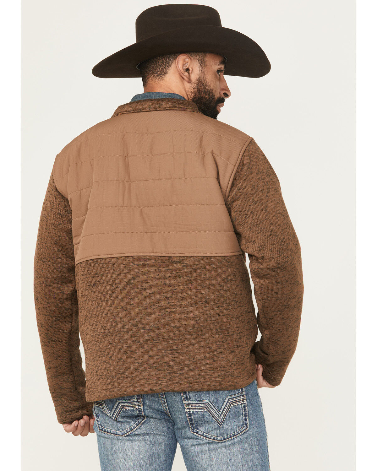 Image #4 - Ariat Men's Caldwell Reinforced Snap Pullover, Khaki, hi-res