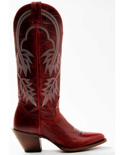 Image #2 - Idyllwind Women's Icon Embroidered Western Tall Boot - Medium Toe, Red, hi-res