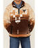 Image #3 - Cowboy Hardware Boys' Cadet Southwestern Print Polar Fleece Pullover, Brown, hi-res