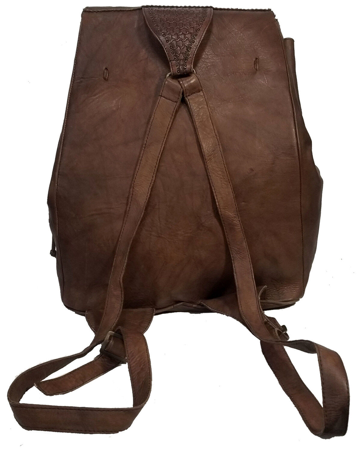 Image #2 - Kobler Leather Women's Tooled Backpack, Dark Brown, hi-res