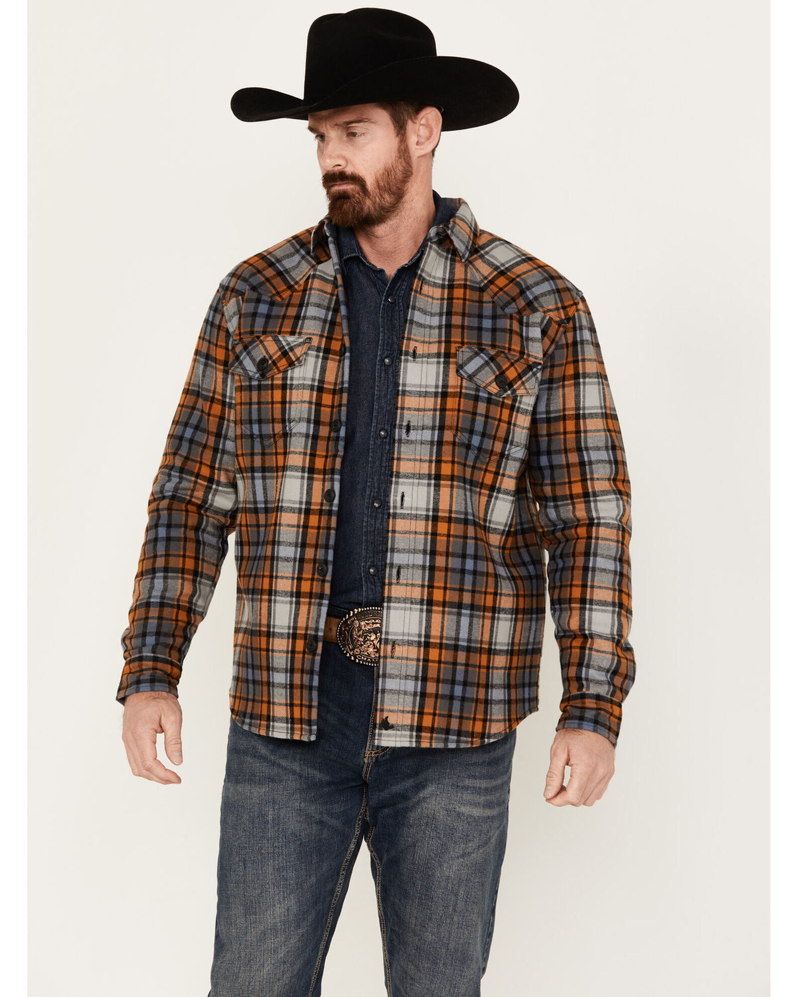 Cody James Men s Plaid Long Sleeve Button Down Shirt Jacket Boot Barn