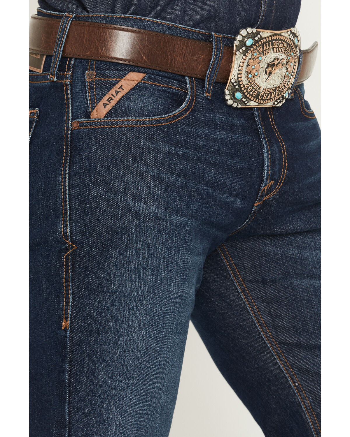 Product Name:  Ariat Men's M7 Hampton Dark Wash Slim Straight Stretch Denim Jeans