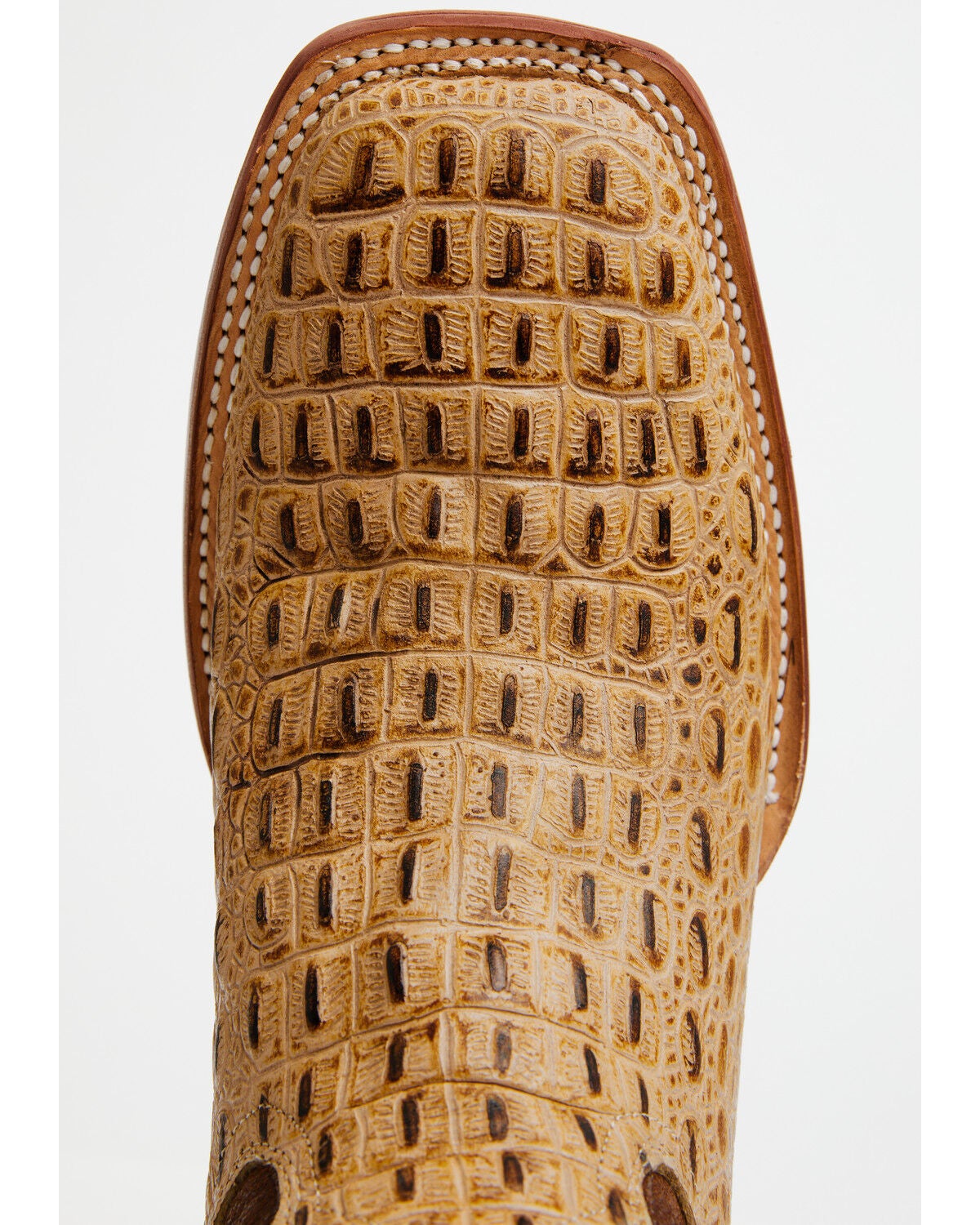 Image #6 - Tanner Mark Men's Ridgeback Caiman Print Western Boots - Broad Square Toe, Oryx, hi-res
