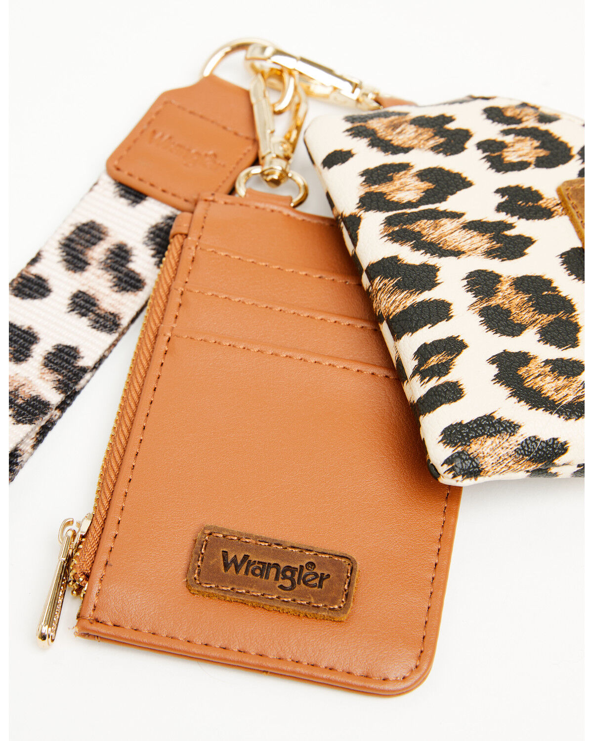 Wrangler Women's Boot Barn Exclusive Leopard Print Keychain Coin Wallet