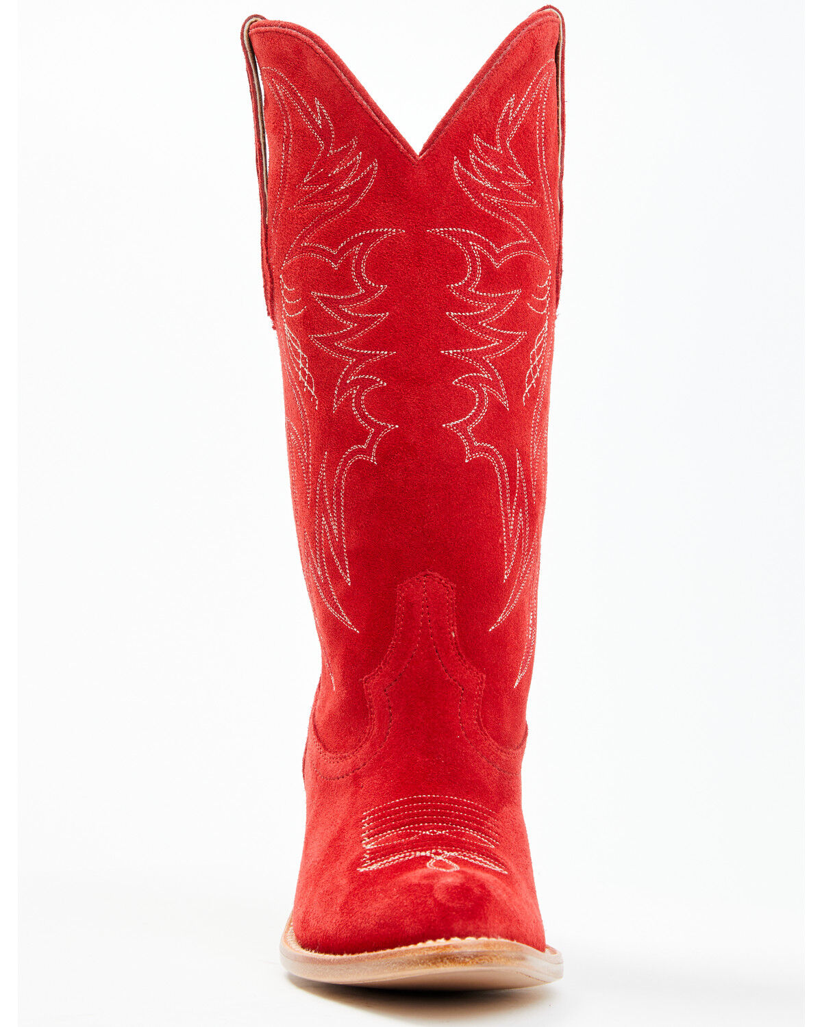 Image #4 - Idyllwind Women's Charmed Life Suede Western Boots - Round Toe, Cherry, hi-res