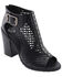 Image #1 - Milwaukee Performance Women's Platform Heel Mesh Top Sandals, Black, hi-res