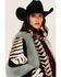 Image #2 - Azalea Wang Women's Inez Striped Faux Fur Jacket, Multi, hi-res