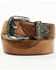 Idyllwind Women's Outlaw Western Double Buckle Belt, Brown, hi-res