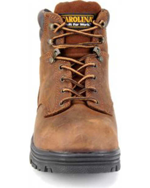 Carolina Men's 6" Steel Toe Waterproof Work Boots, Brown, hi-res