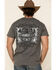 Image #3 - Cowboy Up Men's Open Range Short Sleeve Graphic T-Shirt, Grey, hi-res