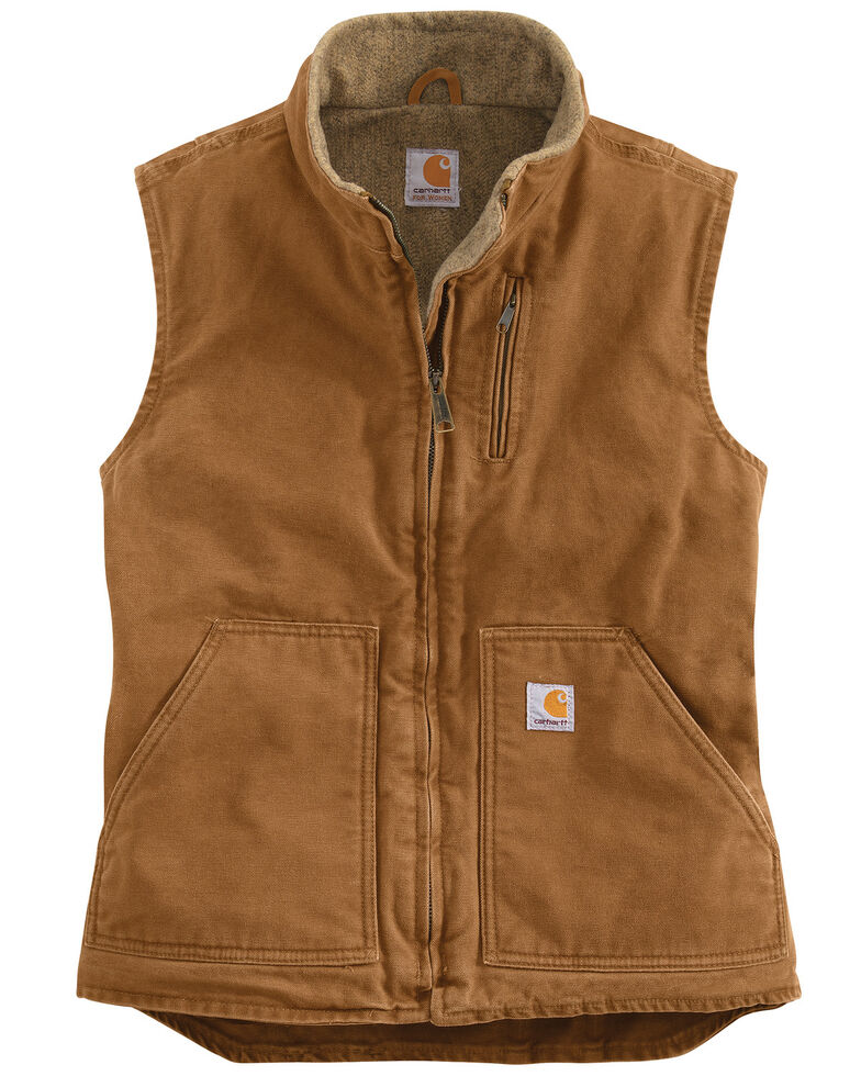 Download Carhartt Women's Mauve Sandstone Mock-Neck Vest | Boot Barn
