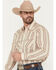 Image #2 - Ariat Men's Hines Retro Striped Long Sleeve Snap Western Shirt, Off White, hi-res