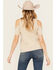 Image #4 - Shyanne Women's Cold Shoulder Steerhead Graphic Tee, Taupe, hi-res
