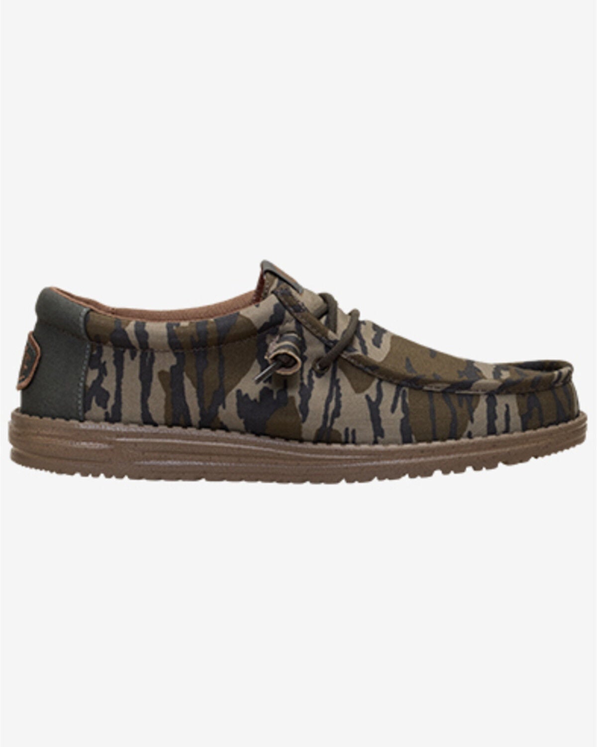 Image #2 - HEYDUDE Men's Mossy Oak Wally Casual Shoes - Moc Toe, Brown, hi-res