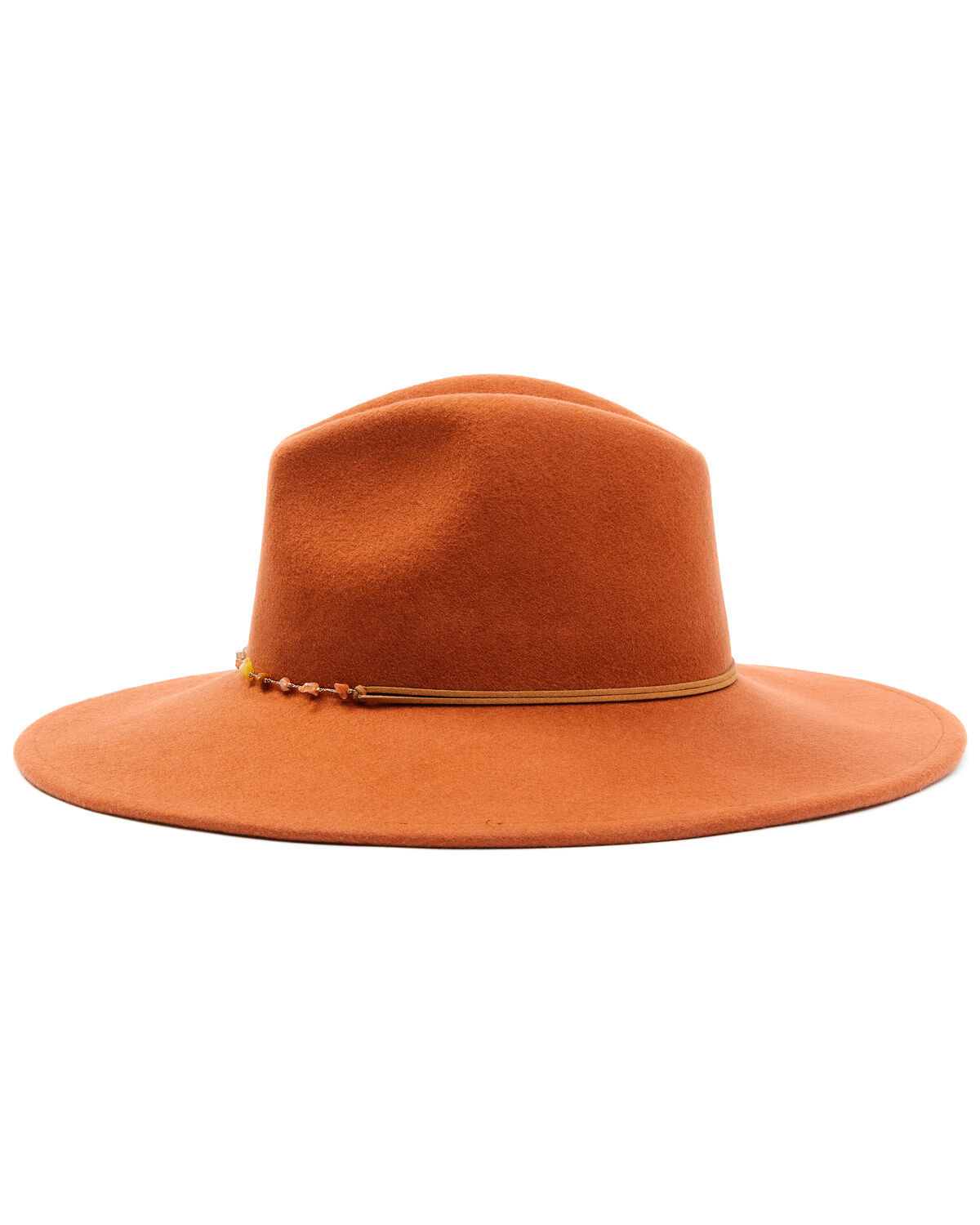 Image #3 - Shyanne Women's Rust Copper Beaded Rust Band Wool Felt Western Fedora Hat , Rust Copper, hi-res