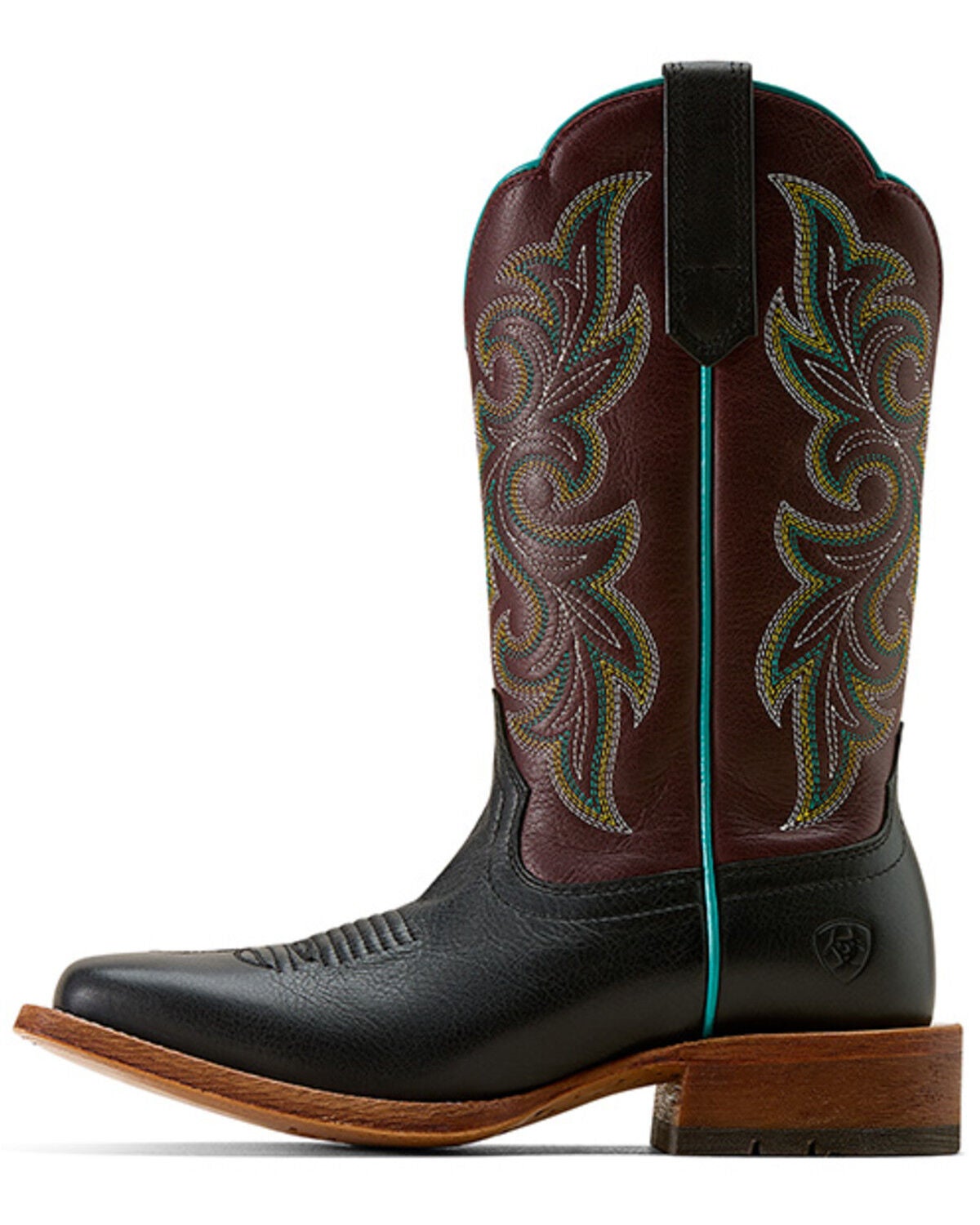 Image #3 - Ariat Women's Country Lane western Boots - Broad Square Toe, Black, hi-res