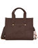 Image #3 - Wrangler X Boot Barn Women's Cow Print Tote with Chain, Coffee, hi-res