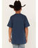 Cody James Boys' Mexico Burst Short Sleeve Graphic T-Shirt, Navy, hi-res