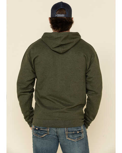 Wrangler Men's Logo Graphic Hooded Sweatshirt , Green, hi-res