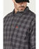 Image #3 - Ariat Men's FR Brando Plaid Print Long Sleeve Button-Down Work Shirt, Black, hi-res