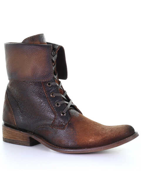 Corral Men's Lace-Up Ankle Boots - Medium Toe, Chocolate, hi-res