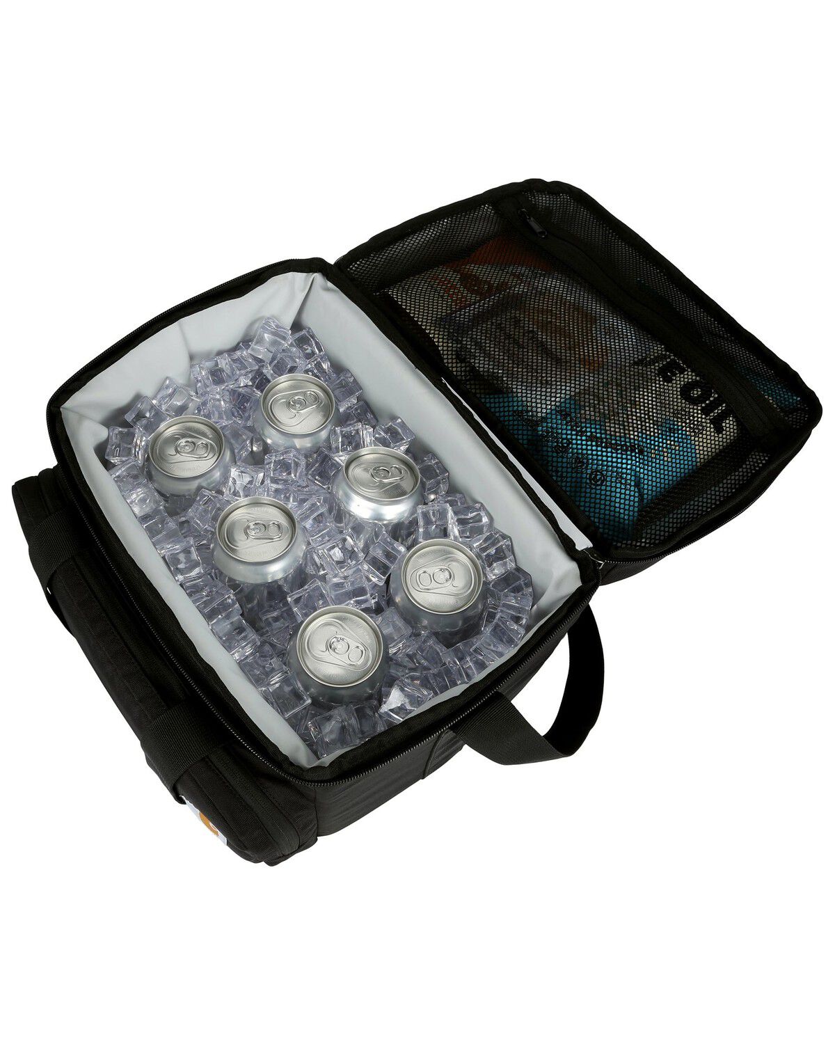 Image #4 - Carhartt Insulated 18 Can Two Compartment Cooler, Black, hi-res