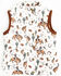 Image #1 - Fornia Toddler Girls' Horse Printed Vest, White, hi-res