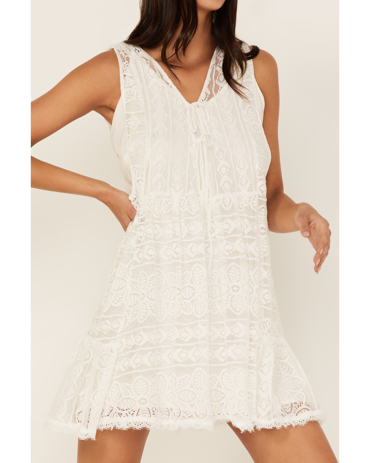 Image #3 - Free People Women's Olivia Mini Tunic, Ivory, hi-res