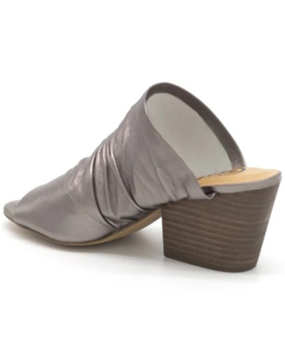 Image #3 - Golo Shoes Women's Landon Silver Pewter Open Toe Mule, Silver, hi-res