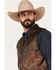 Cody James Men's Noble Paisley Vest, Rust Copper, hi-res