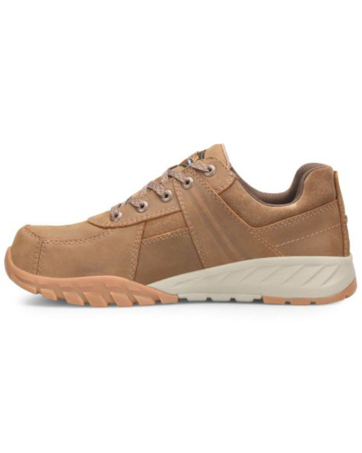 Image #2 - Carolina Men's Waterproof Force Lace-Up Oxford Work Shoes - Composite Toe, Brown, hi-res