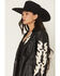 Image #2 - Rock & Roll Denim Women's Two Tone Western Pleather Blazer, Black, hi-res