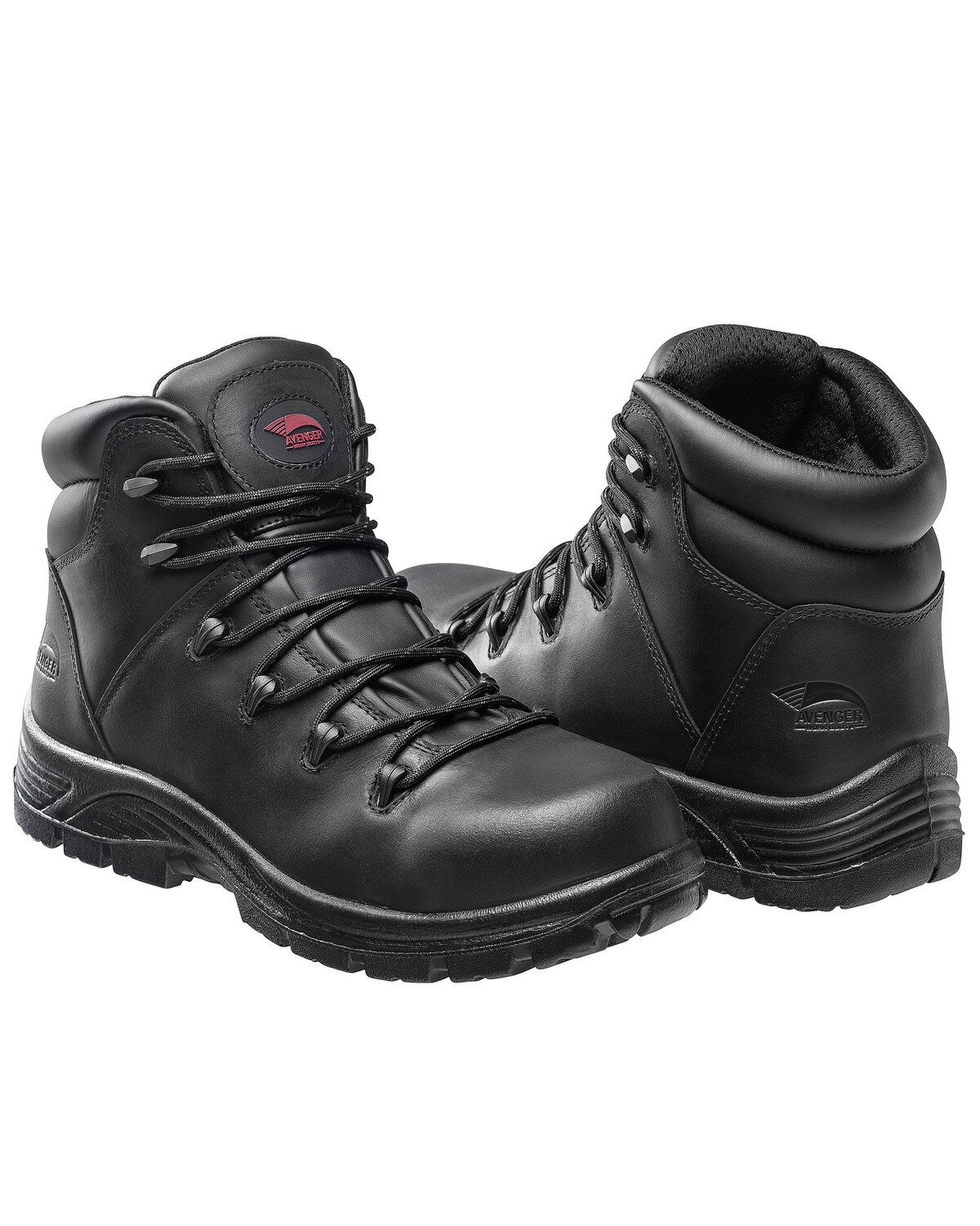 Black soft toe work boots clearance