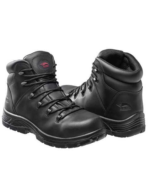 Image #7 - Avenger Men's Plain Waterproof Work Boots - Soft Toe, Black, hi-res