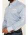Image #3 - Wrangler Men's Geo Print Logo Long Sleeve Snap Western Shirt - Tall, Blue, hi-res