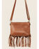 Image #3 - Shyanne Women's Western Heritage Woven Leather Fringe Crossbody Bag, Brown, hi-res