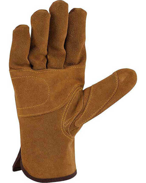 Carhartt Men's Suede Fencer Work Gloves, Brown, hi-res
