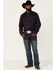 Image #2 - Cody James Core Brutus Dobby Geo Print Long Sleeve Button-Down Western Shirt, Navy, hi-res