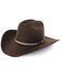 Cody James® Men's Ramrod 3X Low Cattleman Pro Rodeo Felt Hat, Chocolate, hi-res
