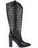 Daniel X Diamond Women's The Tall T Leather Western Boots - Pointed Toe, Black, hi-res