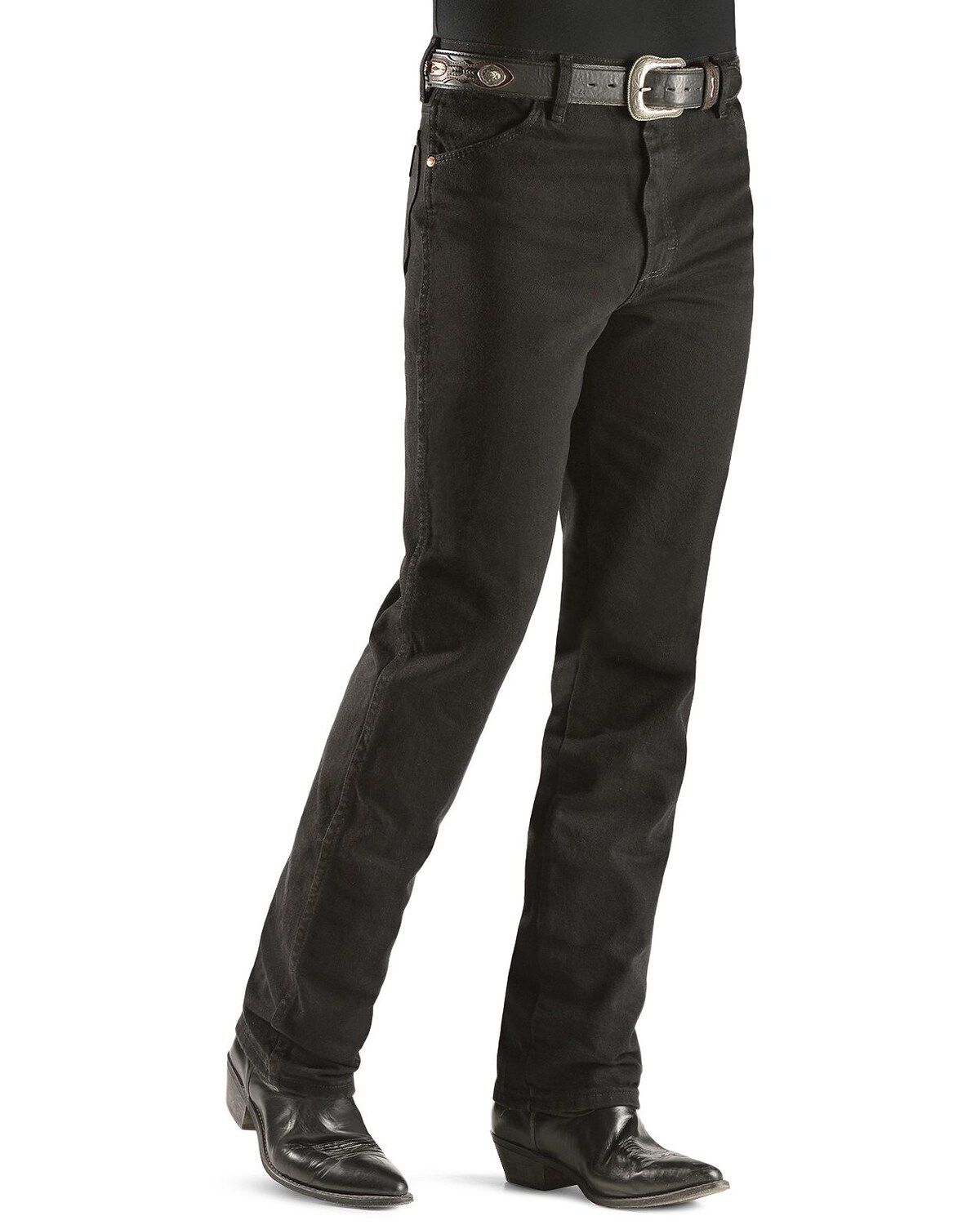 Image #2 - Wrangler Jeans - 936 Slim Fit Prewashed - 38" Tall Inseam, Shadow Black, hi-res
