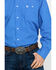 Image #4 - George Strait by Wrangler Men's Royal Blue Geo Print Long Sleeve Western Shirt , , hi-res