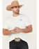 Image #2 - Ariat Men's Horseshoe Short Sleeve Graphic T-Shirt, Light Blue, hi-res