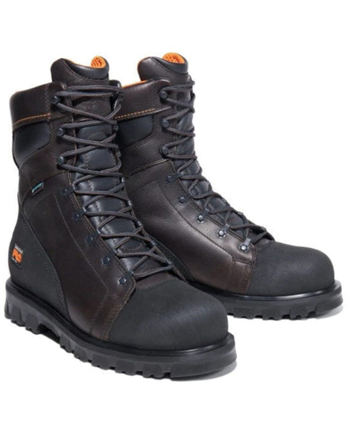 Image #1 - Timberland PRO Men's 8" Ringmaster Waterproof Work Boots - Steel Toe, Brown, hi-res