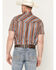 Image #4 - Rock & Roll Denim TEK Striped Short Sleeve Snap Performance Western Shirt, Camel, hi-res