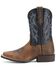 Ariat Boys' Tombstone Western Boots - Broad Square Toe, Earth, hi-res