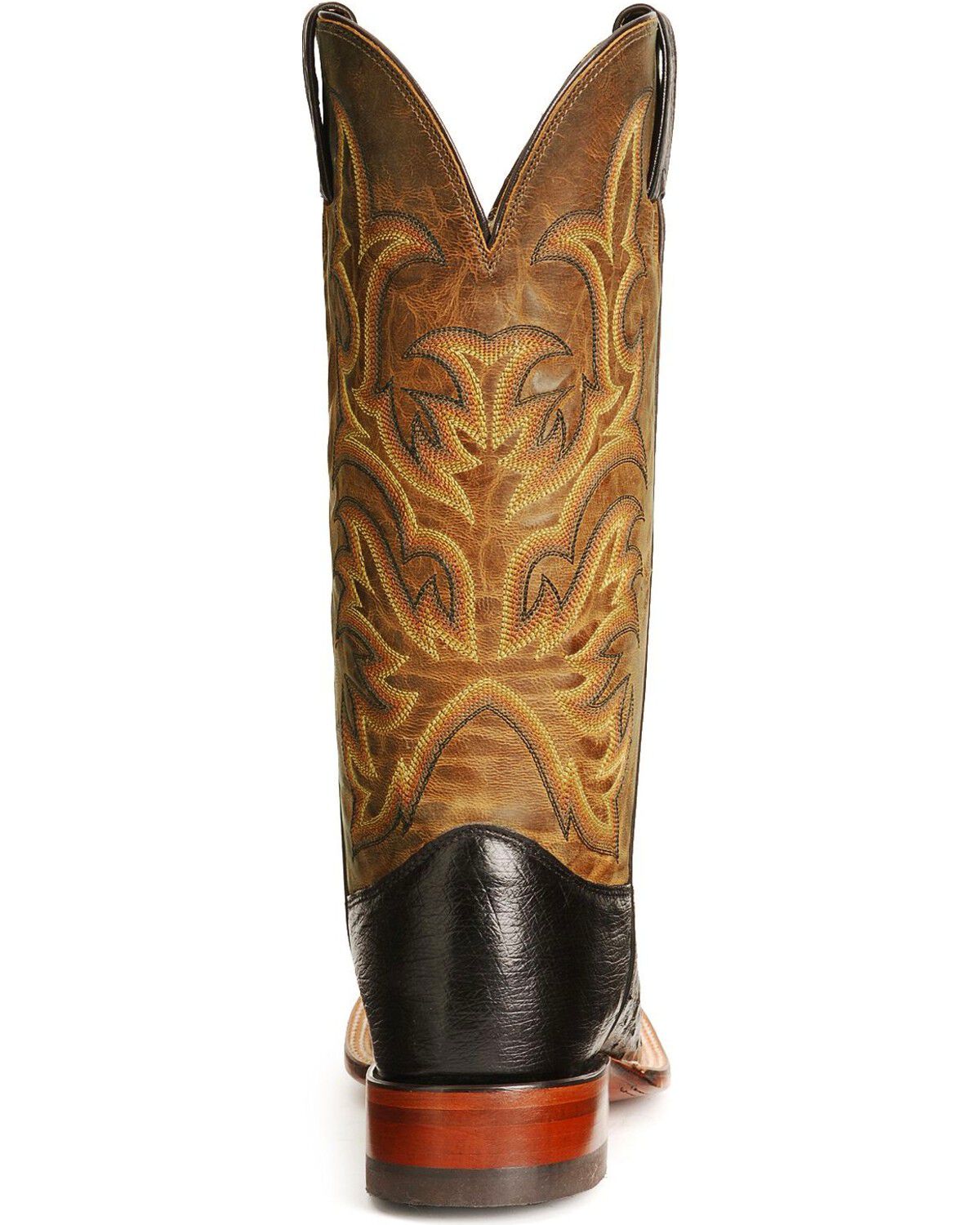 justin square toe cowboy boots